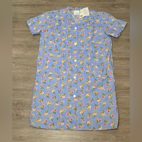 Image Sears Other - New SEARS House Dress - Nightgown Sleepware Sz 1XL Button Up Pockets NWT
